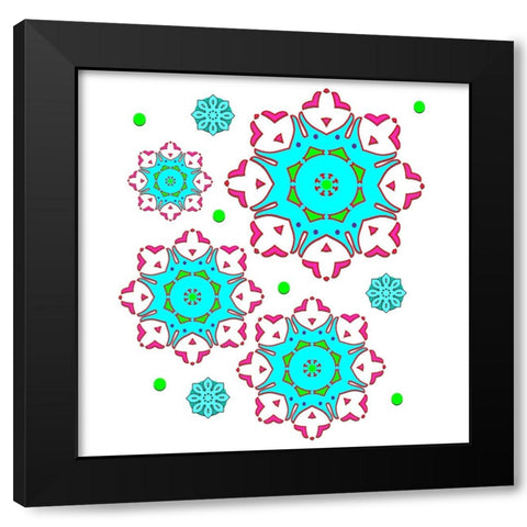 Go Bo Ho 1 Black Modern Wood Framed Art Print by LightBoxJournal