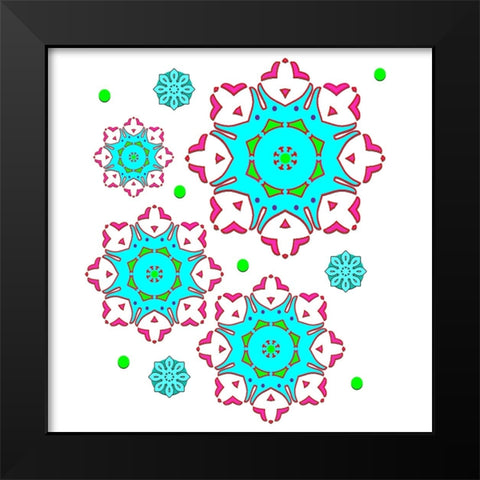 Go Bo Ho 1 Black Modern Wood Framed Art Print by LightBoxJournal