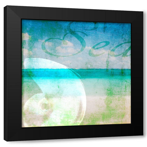 Sea 1 Black Modern Wood Framed Art Print with Double Matting by LightBoxJournal