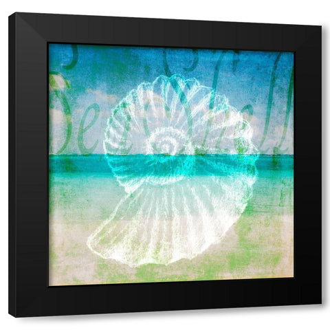 Sea 5 Black Modern Wood Framed Art Print by LightBoxJournal