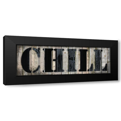 Country Sign 1 Black Modern Wood Framed Art Print with Double Matting by LightBoxJournal