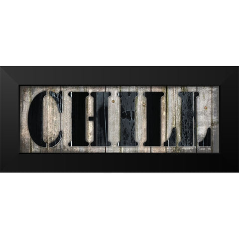 Country Sign 1 Black Modern Wood Framed Art Print by LightBoxJournal