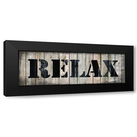 Country Sign 3 Black Modern Wood Framed Art Print with Double Matting by LightBoxJournal