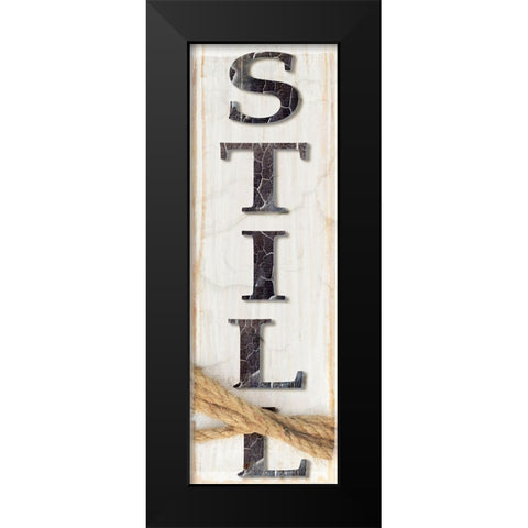 Country Wood Sign V1 3 Black Modern Wood Framed Art Print by LightBoxJournal