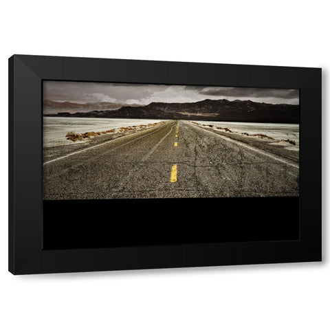 Gypsy Road Black Modern Wood Framed Art Print by LightBoxJournal