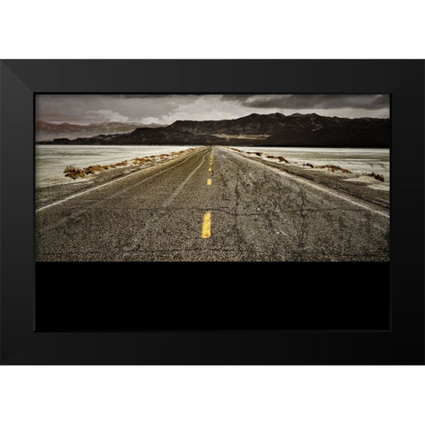 Gypsy Road Black Modern Wood Framed Art Print by LightBoxJournal