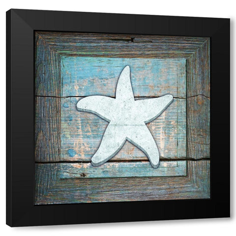 Gypsy Sea Blue Framed 3 Black Modern Wood Framed Art Print with Double Matting by LightBoxJournal
