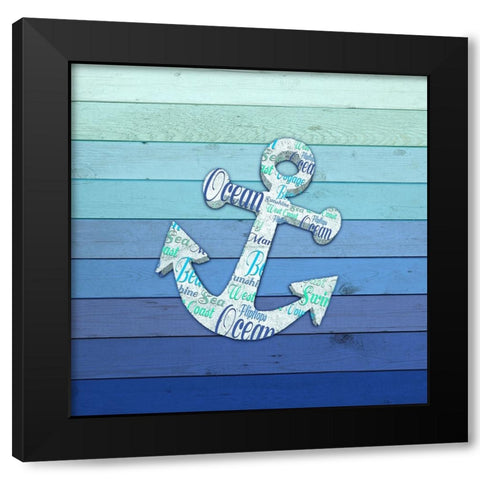 Gypsy Sea Blue V2 2 Black Modern Wood Framed Art Print with Double Matting by LightBoxJournal