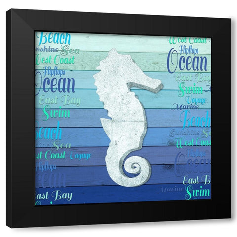 Gypsy Sea Blue V3 1 Black Modern Wood Framed Art Print by LightBoxJournal