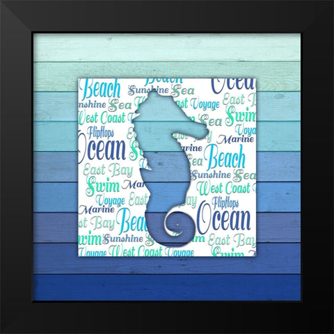 Gypsy Sea Blue V4 1 Black Modern Wood Framed Art Print by LightBoxJournal