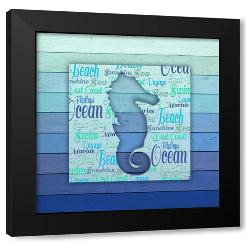 Gypsy Sea Blue V5 1 Black Modern Wood Framed Art Print by LightBoxJournal