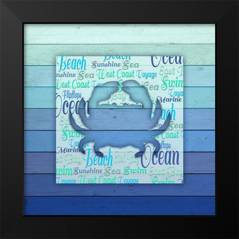Gypsy Sea Blue V5 3 Black Modern Wood Framed Art Print by LightBoxJournal
