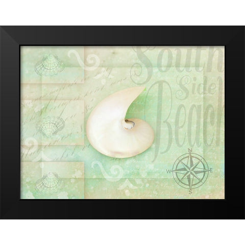 Gypsy Sea Green 2 Black Modern Wood Framed Art Print by LightBoxJournal