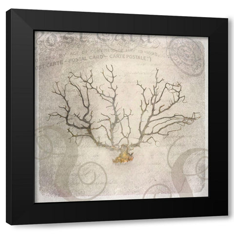 Gypsy Sea Love Letter 2 Black Modern Wood Framed Art Print by LightBoxJournal