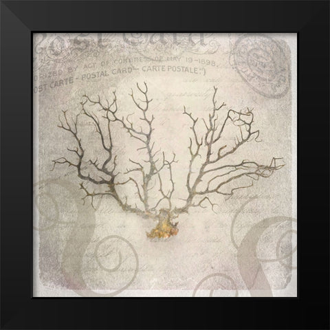 Gypsy Sea Love Letter 2 Black Modern Wood Framed Art Print by LightBoxJournal