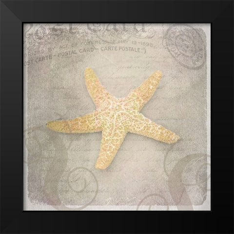 Gypsy Sea Love Letter 3 Black Modern Wood Framed Art Print by LightBoxJournal