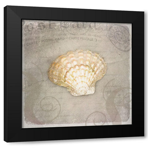 Gypsy Sea Love Letter Black Modern Wood Framed Art Print by LightBoxJournal