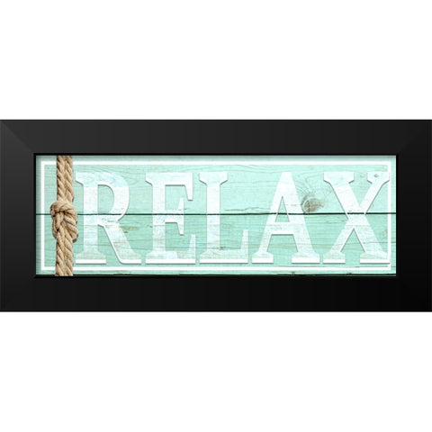 Gypsy Sea Sign V1 1 Black Modern Wood Framed Art Print by LightBoxJournal