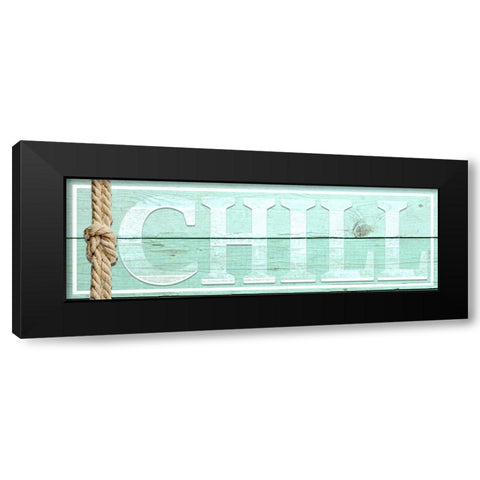 Gypsy Sea Sign V1 3 Black Modern Wood Framed Art Print by LightBoxJournal