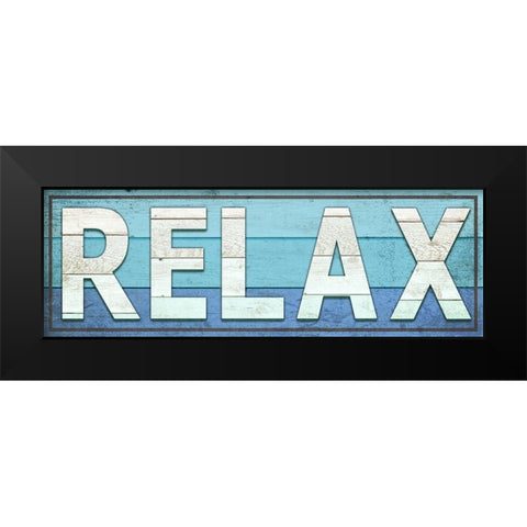 Gypsy Sea Sign V2 1 Black Modern Wood Framed Art Print by LightBoxJournal