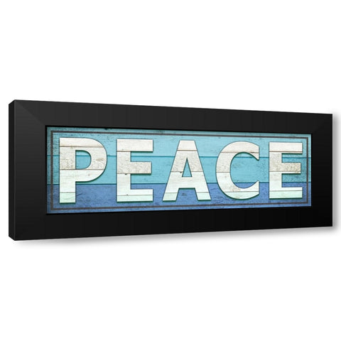 Gypsy Sea Sign V2 2 Black Modern Wood Framed Art Print by LightBoxJournal