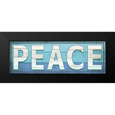 Gypsy Sea Sign V2 2 Black Modern Wood Framed Art Print by LightBoxJournal