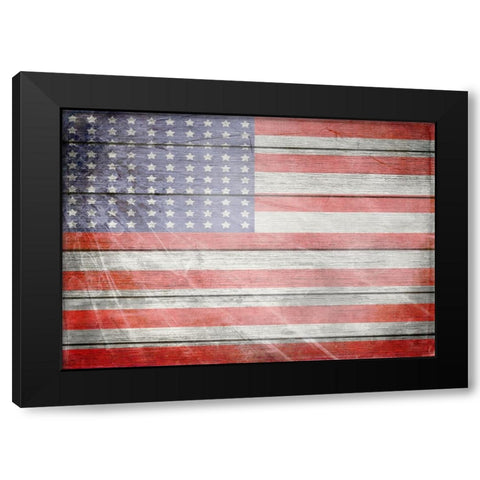 American Freedom Collection 1 Black Modern Wood Framed Art Print by LightBoxJournal