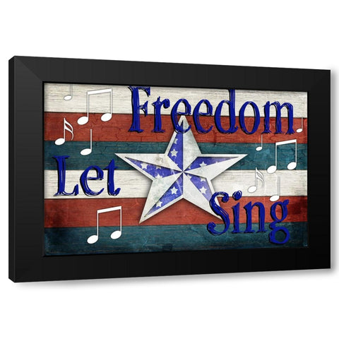 American Freedom Collection 4 Black Modern Wood Framed Art Print with Double Matting by LightBoxJournal