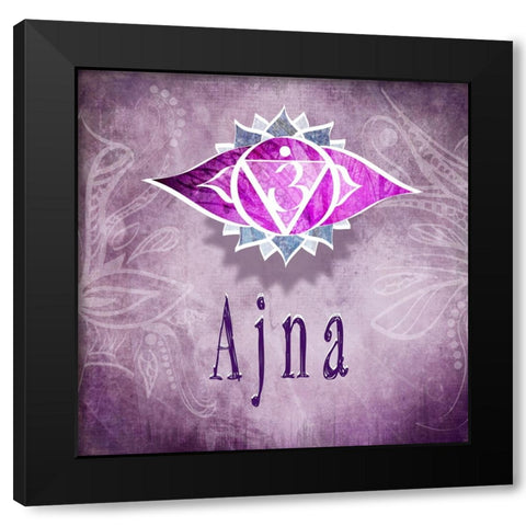 ChakrasYoga_Ajna V3_ Black Modern Wood Framed Art Print by LightBoxJournal