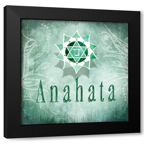 ChakrasYoga_Anahata V4 Black Modern Wood Framed Art Print by LightBoxJournal