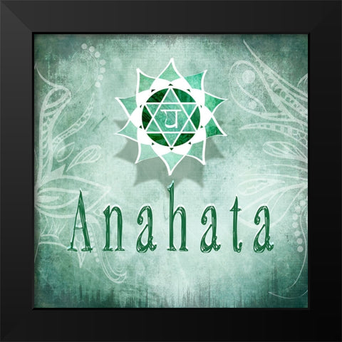 ChakrasYoga_Anahata V4 Black Modern Wood Framed Art Print by LightBoxJournal