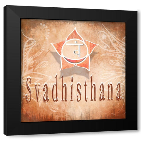 ChakrasYoga_Svadhisthana V4 Black Modern Wood Framed Art Print with Double Matting by LightBoxJournal