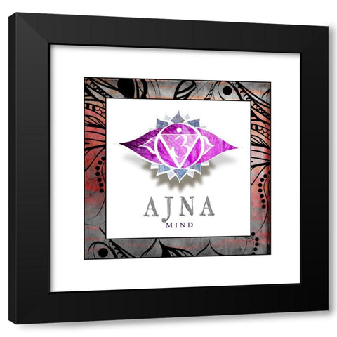 ChakrasYogaFramed_AJNA V2_ Black Modern Wood Framed Art Print with Double Matting by LightBoxJournal