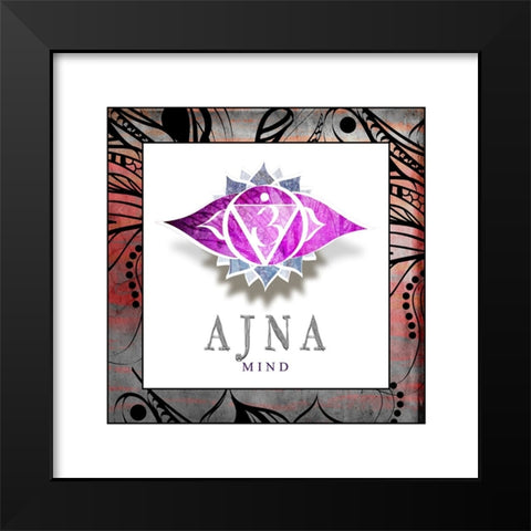 ChakrasYogaFramed_AJNA V2_ Black Modern Wood Framed Art Print by LightBoxJournal