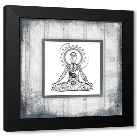 GypsyYoga V1 2 Black Modern Wood Framed Art Print by LightBoxJournal