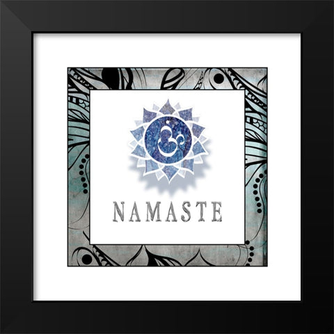 Namaste Symbol 4_1 Black Modern Wood Framed Art Print by LightBoxJournal