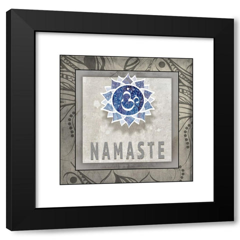 Namaste_Symbol 7_1 Black Modern Wood Framed Art Print by LightBoxJournal