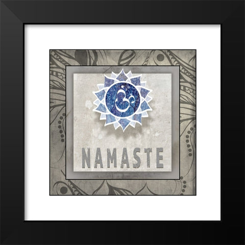 Namaste_Symbol 7_1 Black Modern Wood Framed Art Print by LightBoxJournal