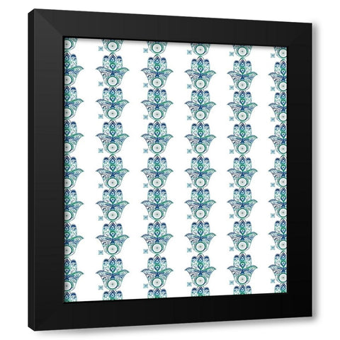 YogaPattern Black Modern Wood Framed Art Print with Double Matting by LightBoxJournal