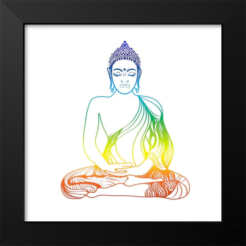 YogaV1 1 Black Modern Wood Framed Art Print by LightBoxJournal