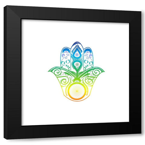 YogaV1 4 Black Modern Wood Framed Art Print with Double Matting by LightBoxJournal