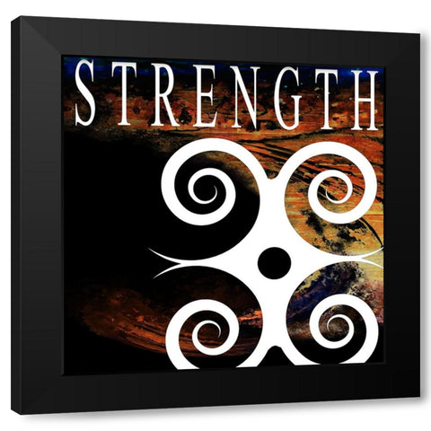 YogaVibes V3 Black Modern Wood Framed Art Print with Double Matting by LightBoxJournal