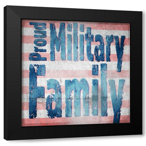 American Born Free Sign Collection 5 Black Modern Wood Framed Art Print by LightBoxJournal