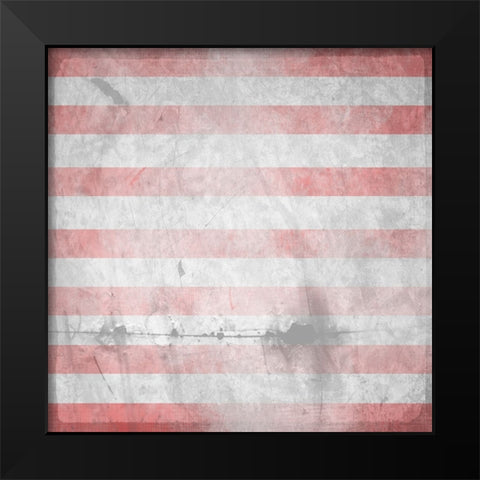 American Born Free Sign Collection V8 Black Modern Wood Framed Art Print by LightBoxJournal