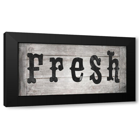 FarmFreshFarmSign V3 Black Modern Wood Framed Art Print with Double Matting by LightBoxJournal
