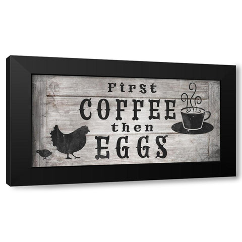 FarmFreshFarmSign V6 Black Modern Wood Framed Art Print by LightBoxJournal