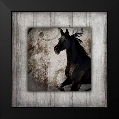 GypsyHorse Collection V1 8 Black Modern Wood Framed Art Print by LightBoxJournal