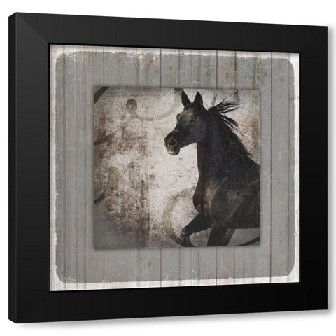 GypsyHorse Collection V1 9 Black Modern Wood Framed Art Print with Double Matting by LightBoxJournal