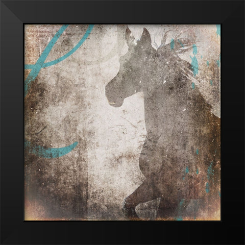 GypsyHorse Collection V2 1 Black Modern Wood Framed Art Print by LightBoxJournal
