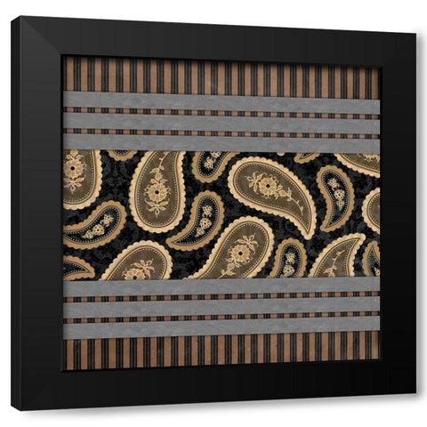 GypsyHorse CollectionSurfacePattern V1 12 Black Modern Wood Framed Art Print by LightBoxJournal